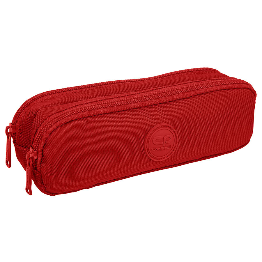 Piórnik szkolny dwukomorowy CoolPack Clio RPET Red F069642