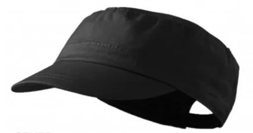 Czapka czarna patrolówka z daszkiem MLFINI ADLER MALFINI