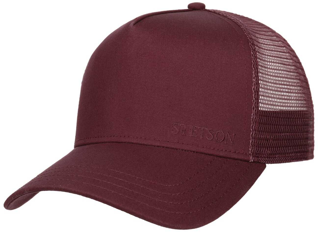 Czapka Classic Cotton Trucker by Stetson, bordowy, One Size