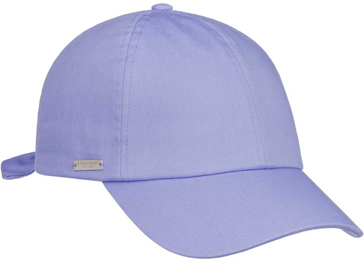 Czapka z Daszkiem Damska Uni Cotton by Seeberger, fioletowy, One Size