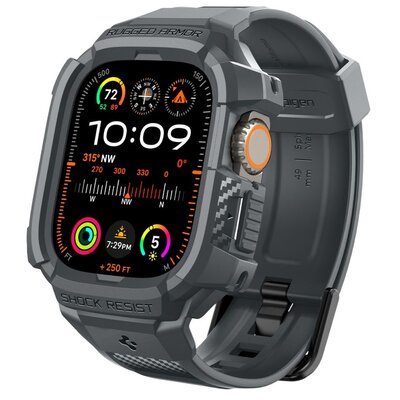Pasek SPIGEN Rugged Armor Pro do Apple Watch Ultra 1/2 (49mm) Grafitowy