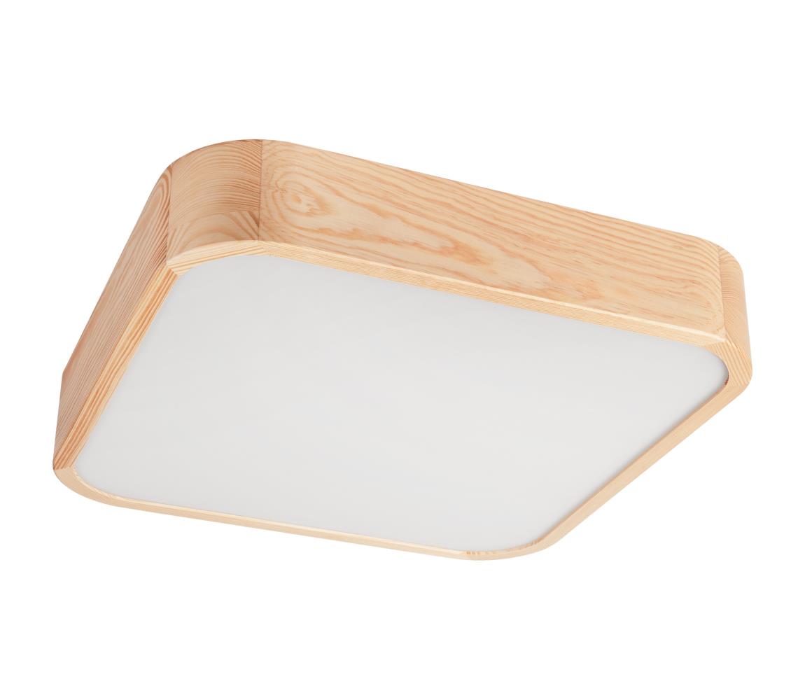 Lampa sufitowa NATURAL SQUARE 4xE27/15W/230V 45x45 cm sosna