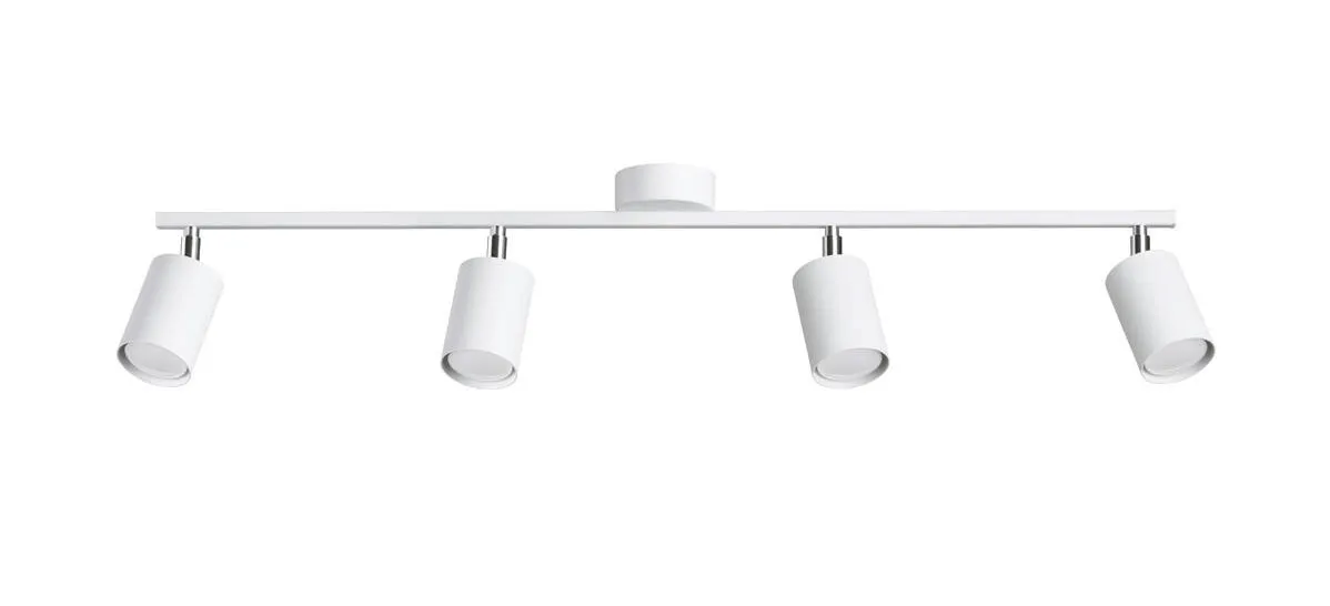 Biały czteropunktowy nowoczesny plafon - A392 D3-E87