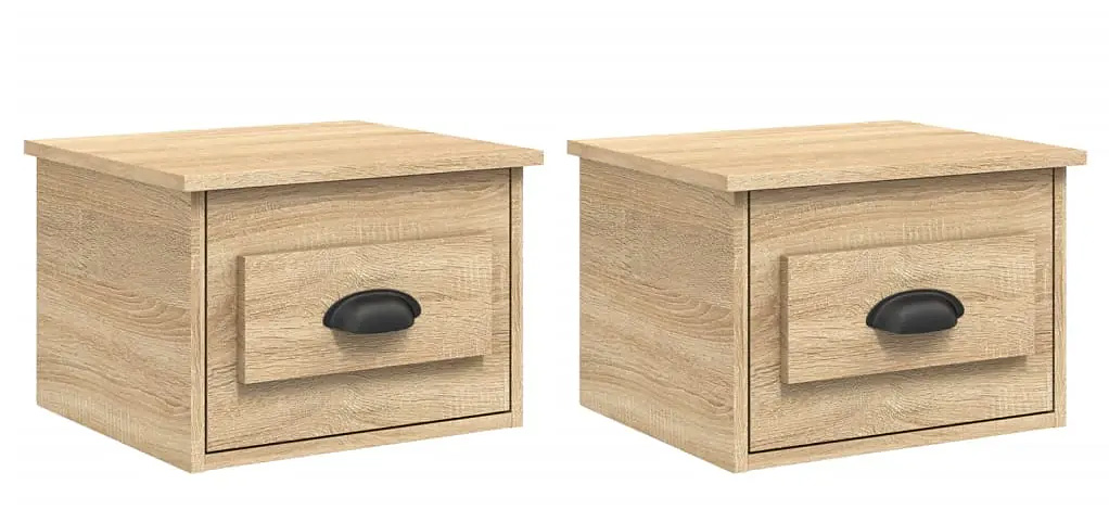 Komplet wiszących szafek nocnych dąb sonoma R7-F08