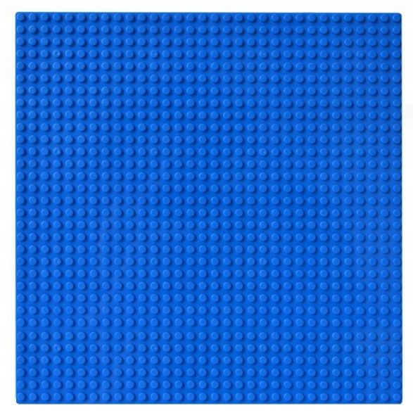 Płyta Konstrukcyjna Bazowa Do Klocków Podstawka Do Budowania Niebieska