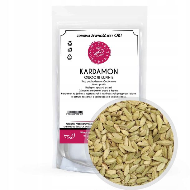 Kardamon Cały Ziarno 25g - Premium,Przyprawa, Aromatyczny Skarb Kuchni