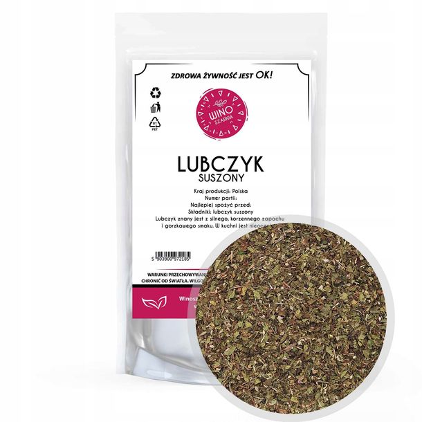 Lubczyk Liść Suszony - 200g Przyprawa peklowanie