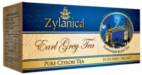 Herbata Ekspresowa Czarna Zylanica Earl Grey 25 Torebek X 2g