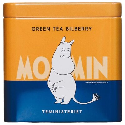 Teministeriet Teministeriet Moomin Green Tea Bilberry Herbata sypana 100g MM-TIN-03