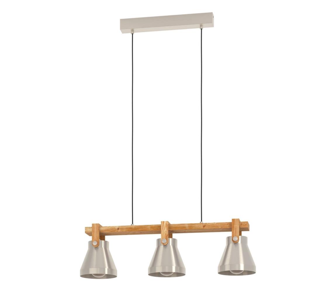 Eglo 43952 - Żyrandol na lince CAWTON 3xE27/40W/230V