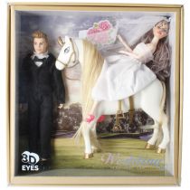 Lalka 36 cm z akcesoriami ślub MEGA CREATIVE 523992