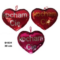 Sun-day Pluszak Cekin Serce 30cm Sa Kocham Cie