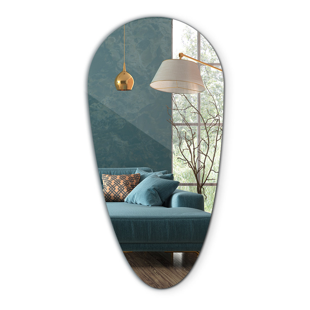 Duże Bezramowe Modne Lustro Ścienne Loft Boho do Makijażu 50 cm x 100 cm
