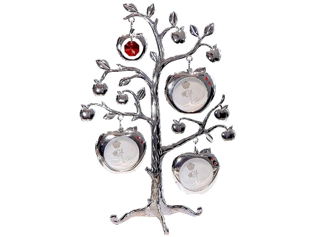 SREBRNE DRZEWKO SZCZĘŚCIA Z RAMKAMI NA ZDJĘCIA, NA CHRZEST, KOMUNIĘ ROCZEK A MOŻE SREBRNE GODY