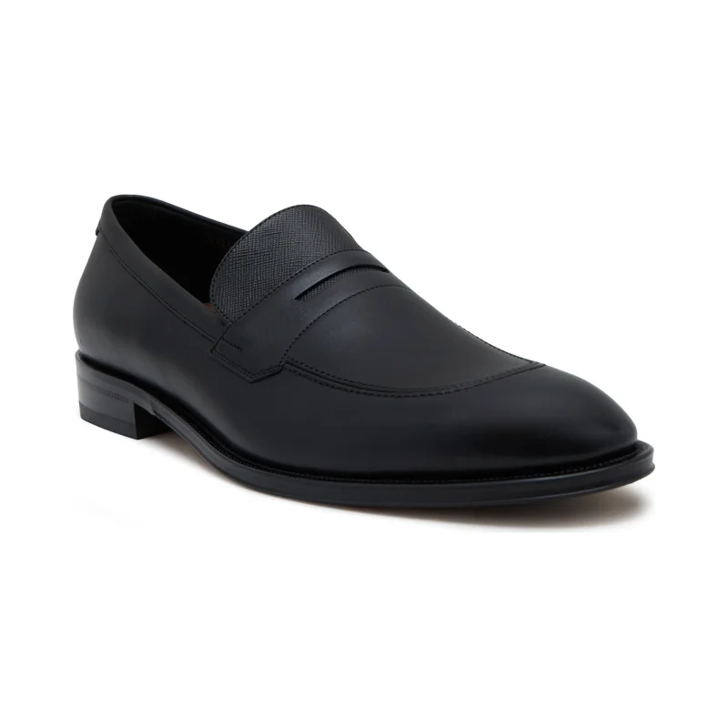 BOSS Skórzane loafersy Derrek