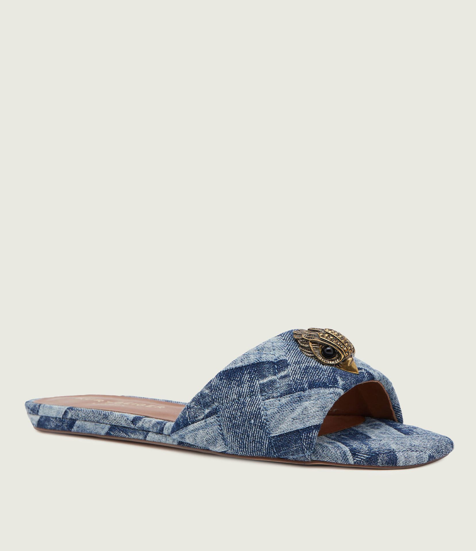 Kurt Geiger Klapki KENSINGTON z dodatkiem skóry
