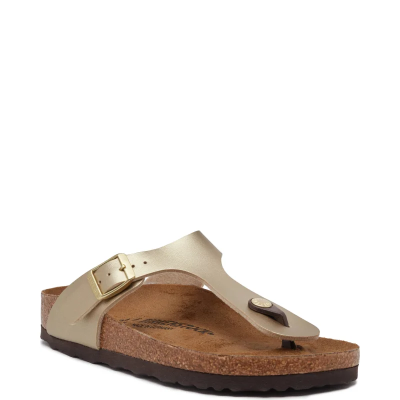 Birkenstock Japonki Gizeh | narrow fit | z dodatkiem skóry