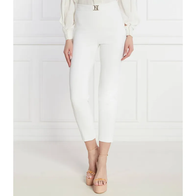 Elisabetta Franchi Spodnie cygaretki | Slim Fit