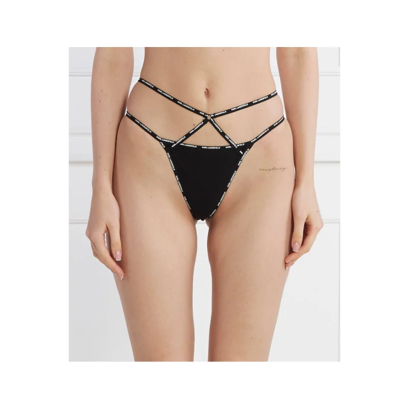 Karl Lagerfeld Figi brazylijskie mini logo strappy brief