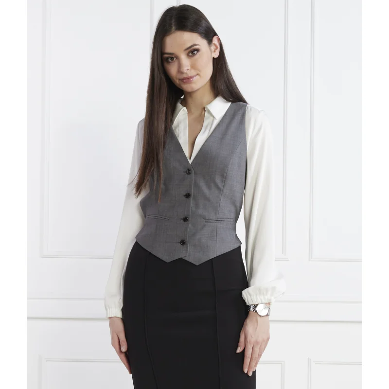 BOSS Wełniana kamizelka JEGARO | Regular Fit