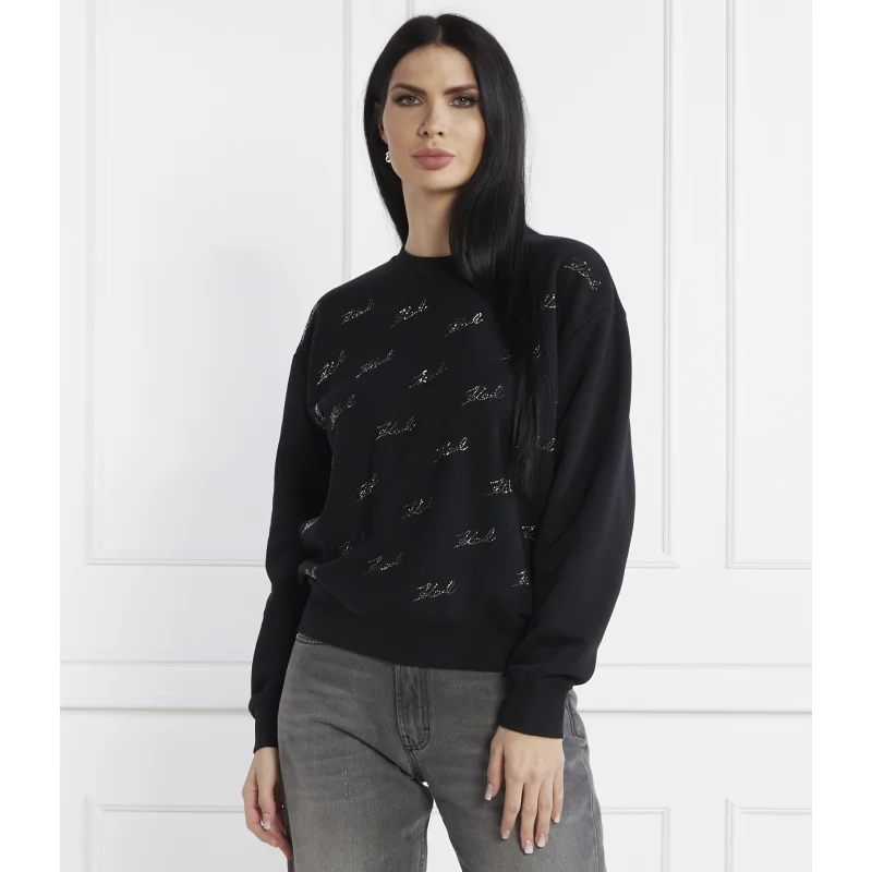 Karl Lagerfeld Bluza rhinestone karl | Loose fit