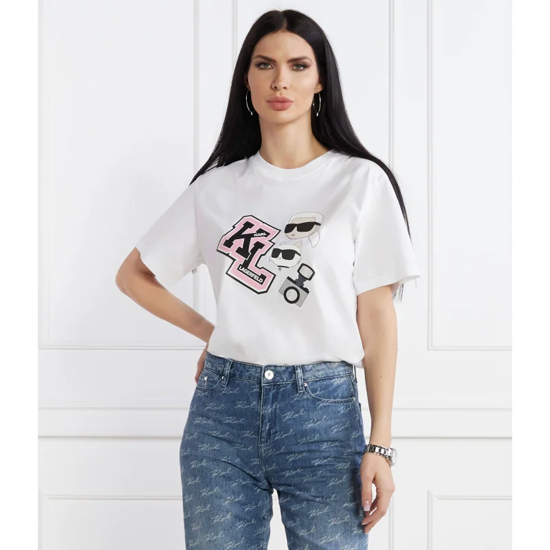 Karl Lagerfeld T-shirt ikonik varsity | Oversize fit