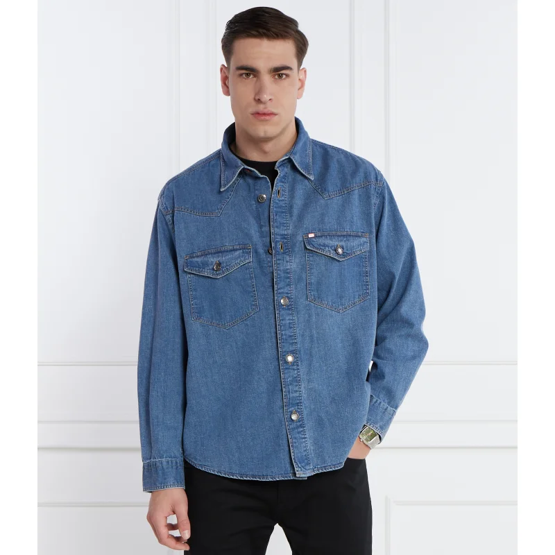 HUGO Koszula Elpazo | Regular Fit | denim