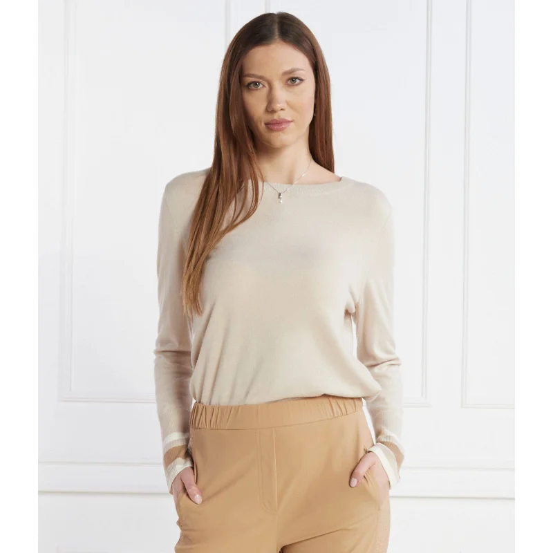 Marc Cain Wełniany sweter | Regular Fit | z dodatkiem kaszmiru