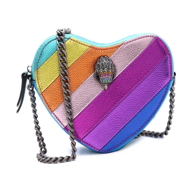 Kurt Geiger Skórzana listonoszka 690-KENSINGTON HEART