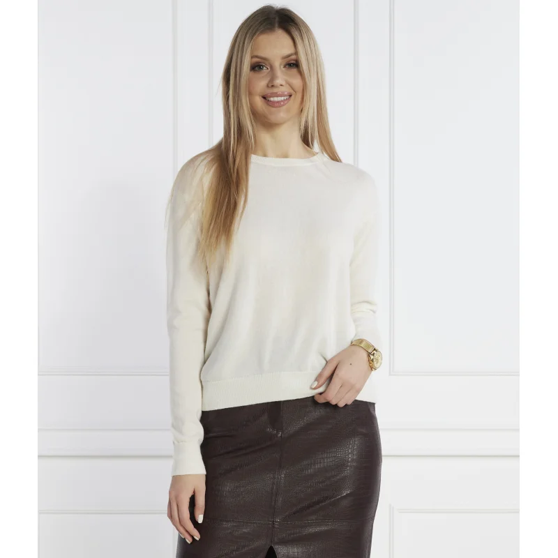 MM Wełniany sweter | Regular Fit | z dodatkiem kaszmiru