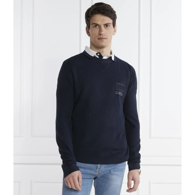 Tommy Jeans Sweter TJM REG STRCT TONAL FLAG | Regular Fit