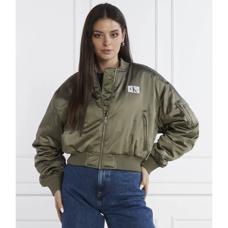 CALVIN KLEIN JEANS Kurtka bomber | Cropped Fit
