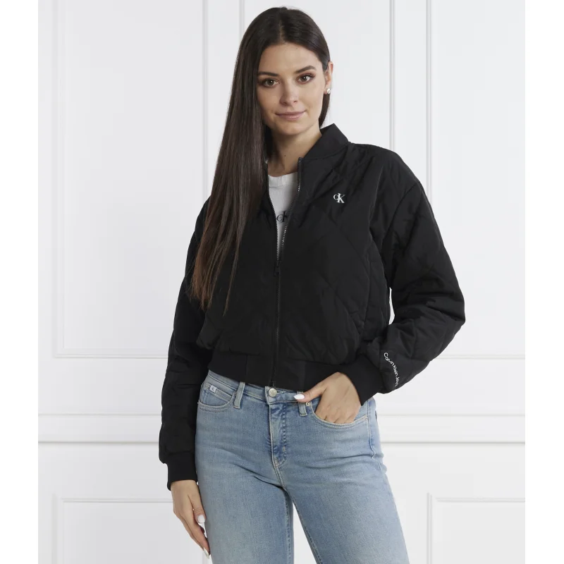 CALVIN KLEIN JEANS Kurtka bomber | Cropped Fit