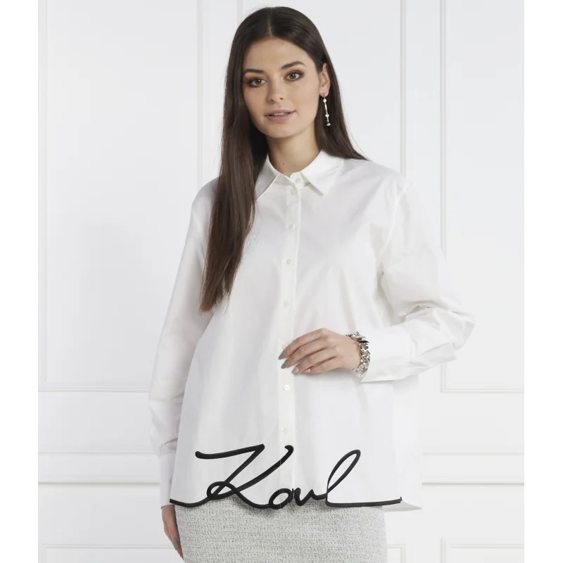 Karl Lagerfeld Koszula karl hem signature shirt | Regular Fit