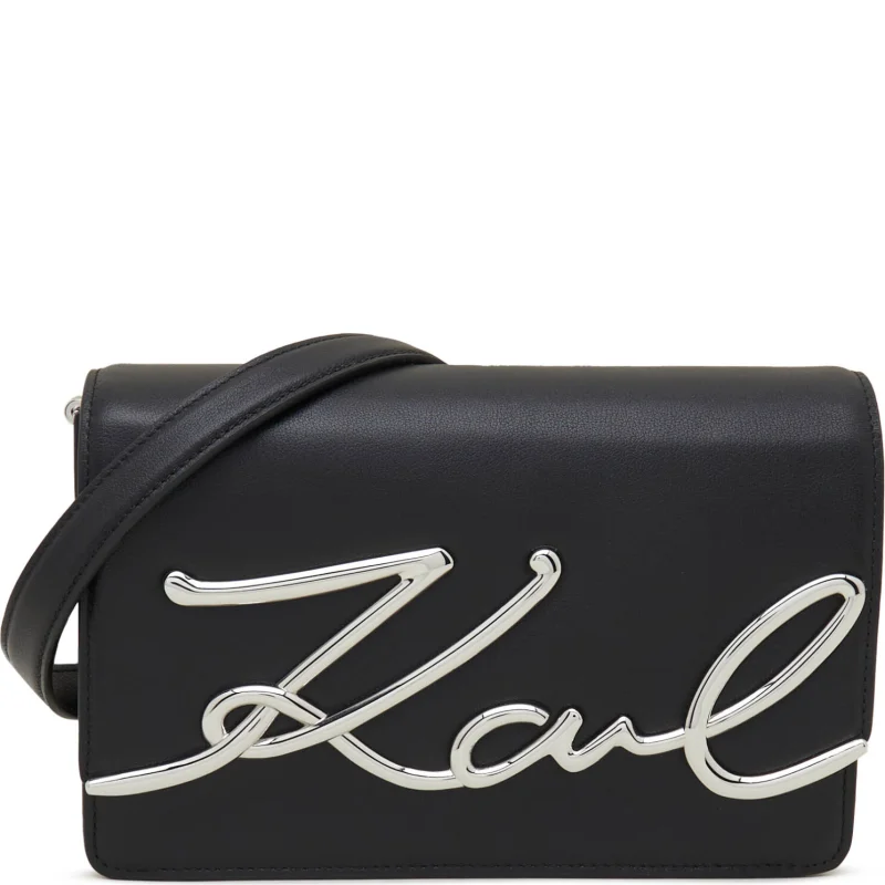 Karl Lagerfeld Skórzana listonoszka signature