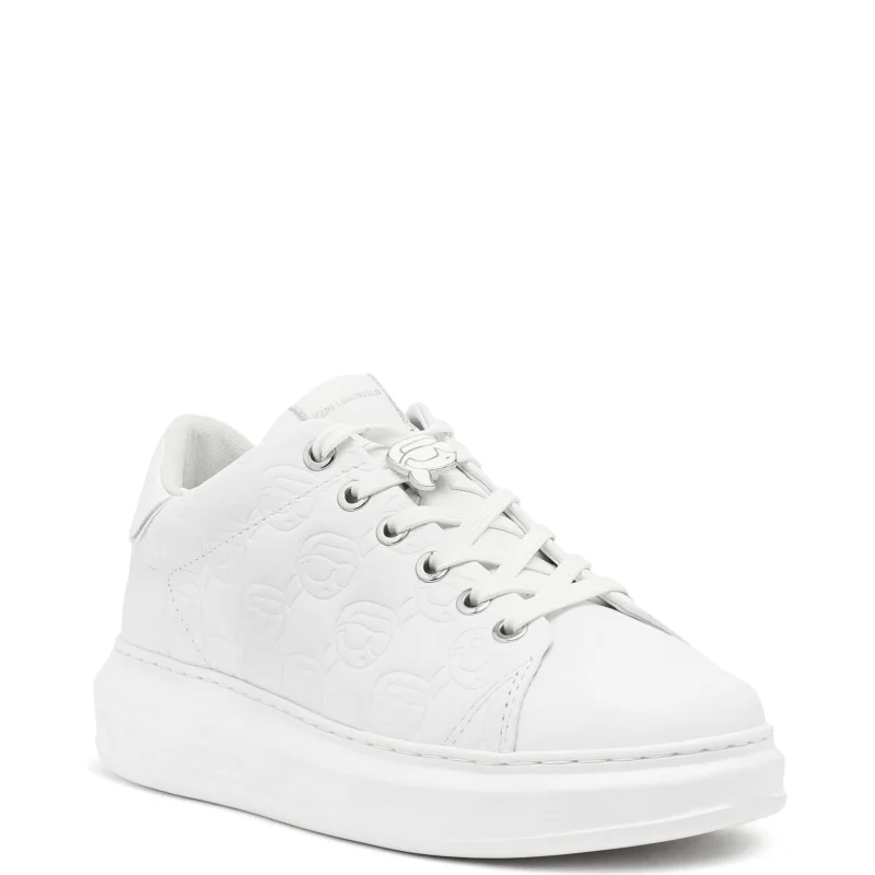 Karl Lagerfeld Skórzane trampki Emboss Lo Lace