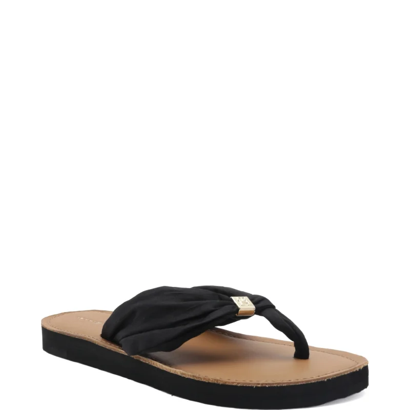 Tommy Hilfiger Japonki TH ELEVATED BEACH SANDAL | z dodatkiem skóry