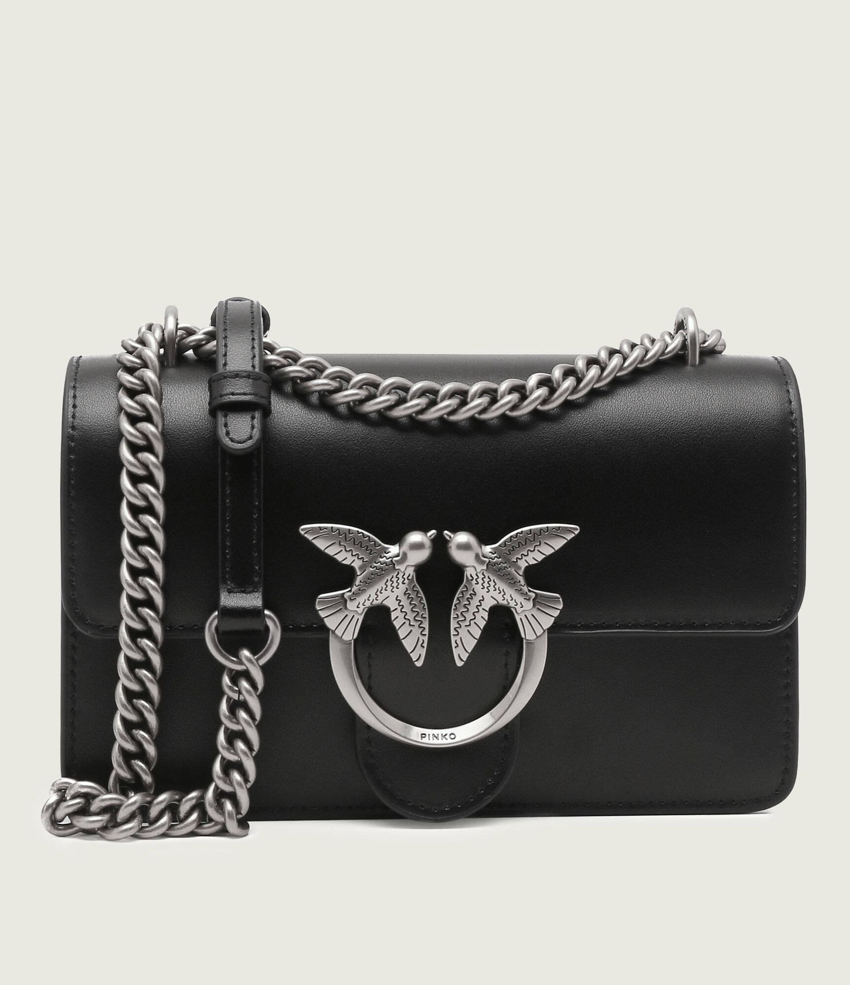 Pinko Skórzana torebka na ramię LOVE ONE MINI