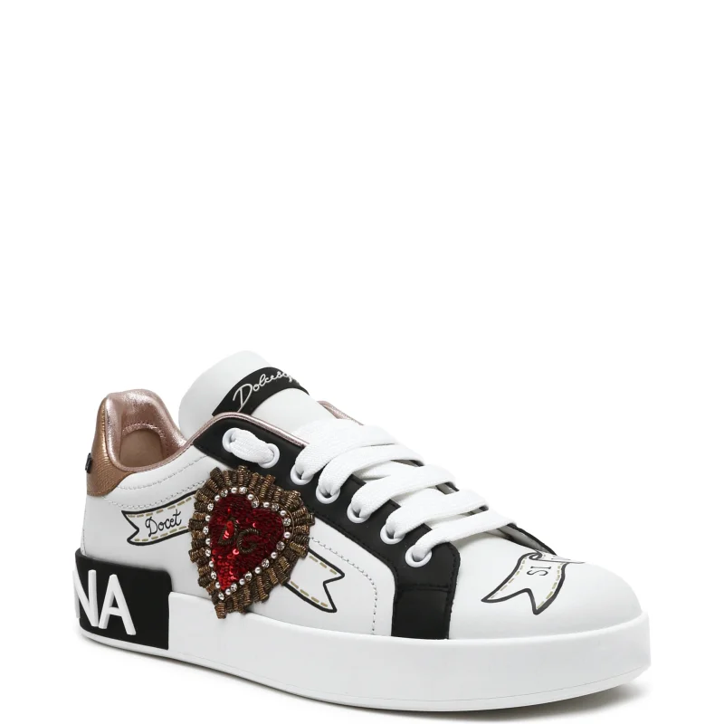 Dolce & Gabbana Skórzane trampki