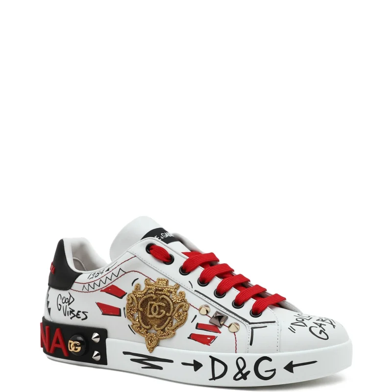 Dolce&Gabbana Dolce Gabbana Skórzane trampki