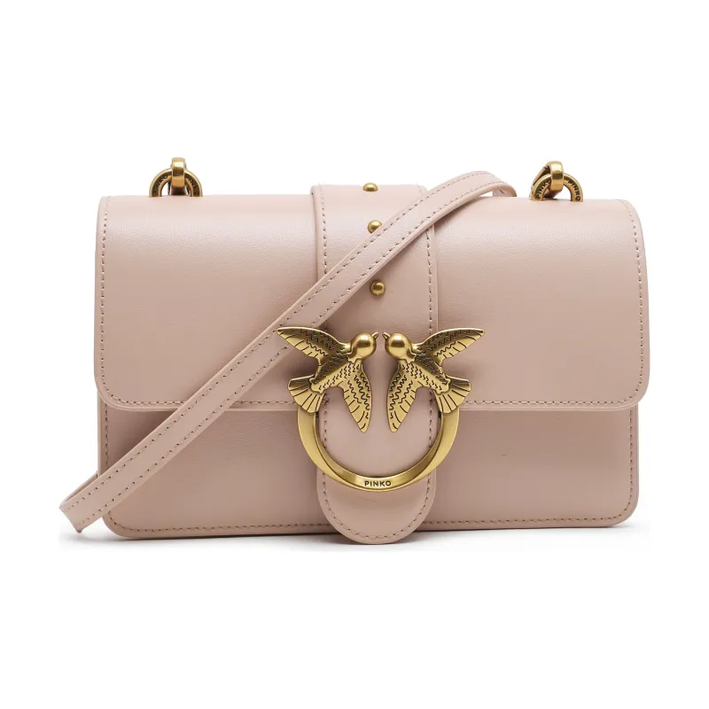 Pinko Skórzana torebka na ramię LOVE ONE MINI