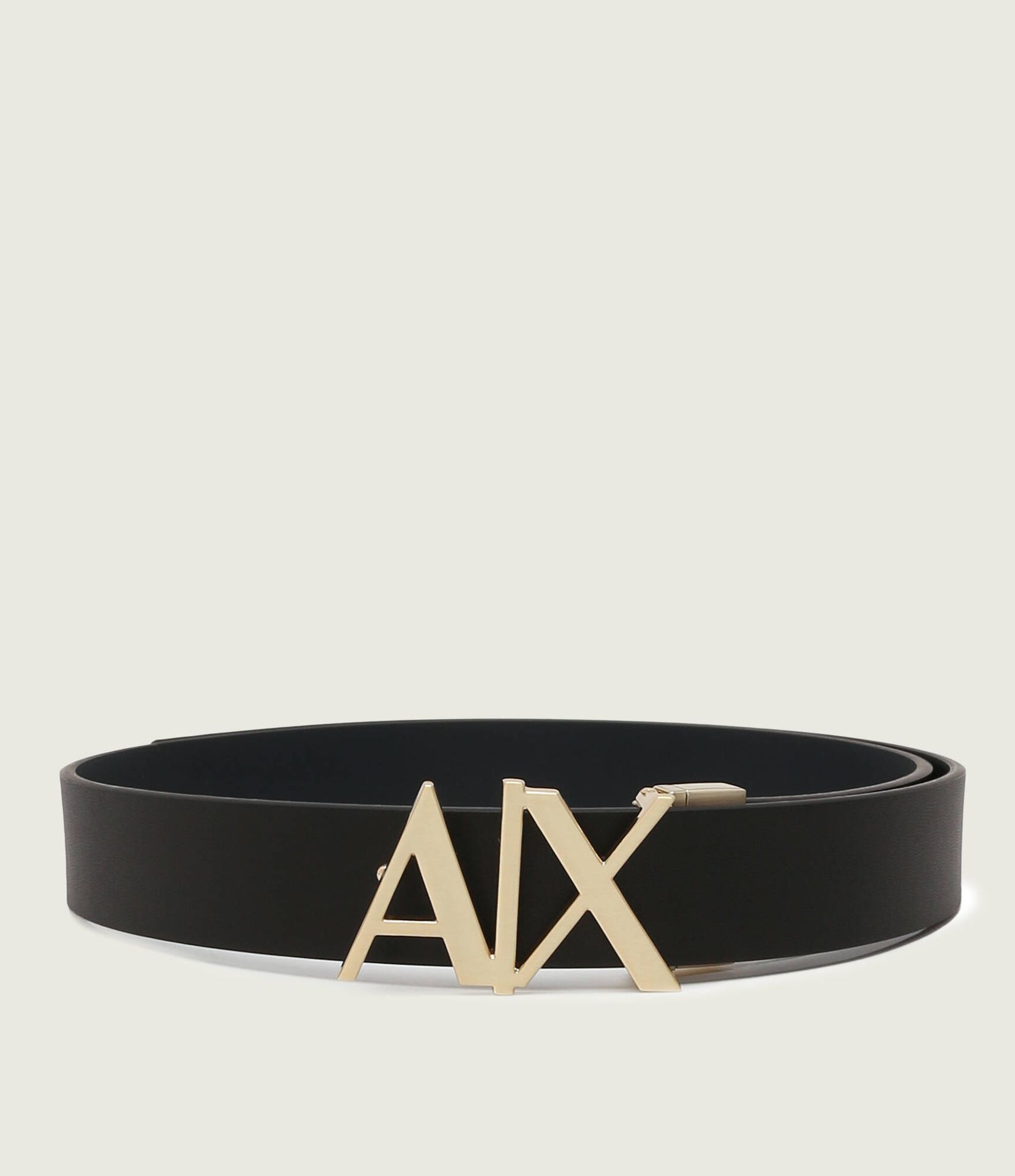 Armani Exchange Skórzany dwustronny pasek