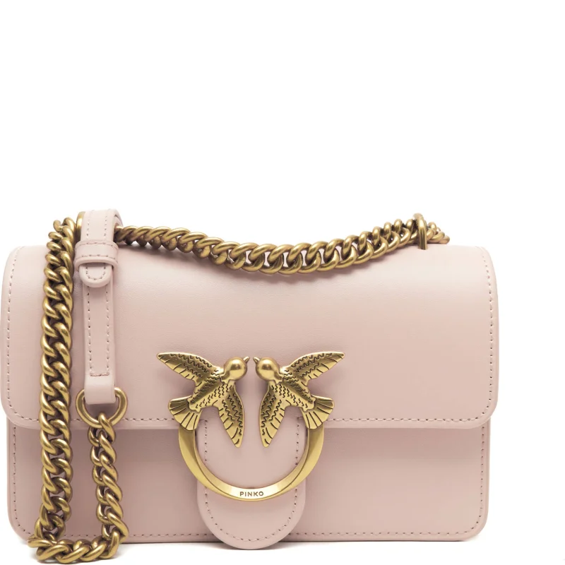 Pinko Skórzana torebka na ramię LOVE ONE MINI