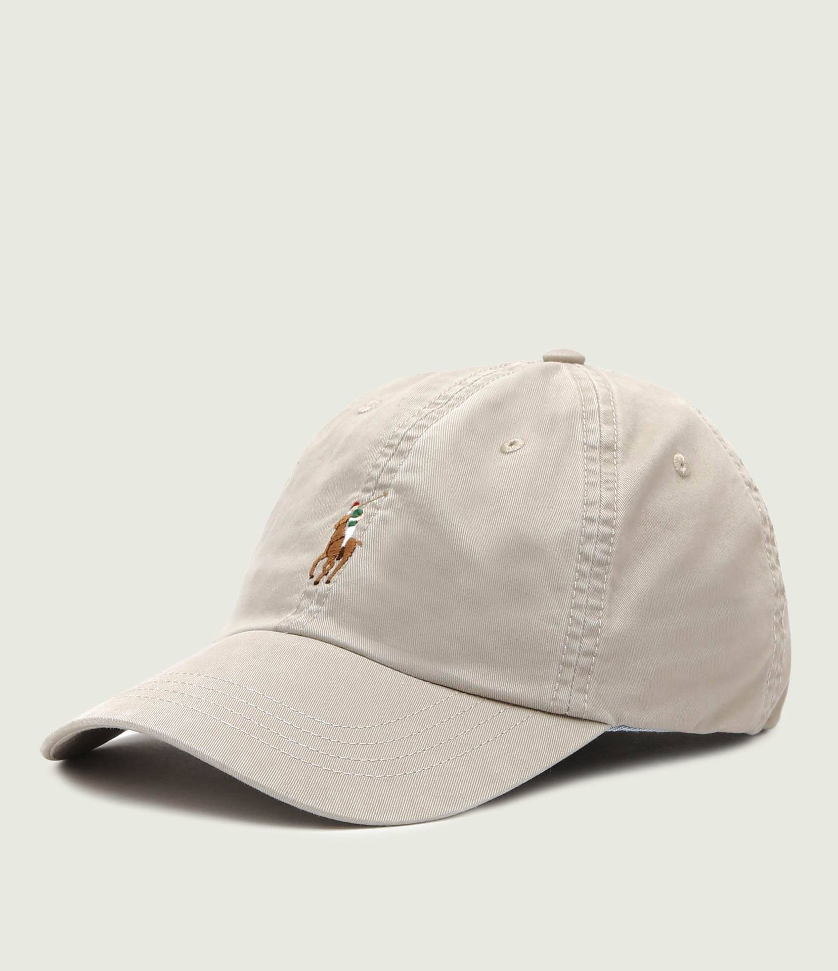 POLO RALPH LAUREN Bejsbolówka z dodatkiem skóry