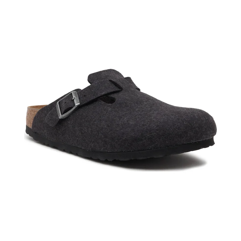 Birkenstock Klapki BOSTON | z dodatkiem skóry