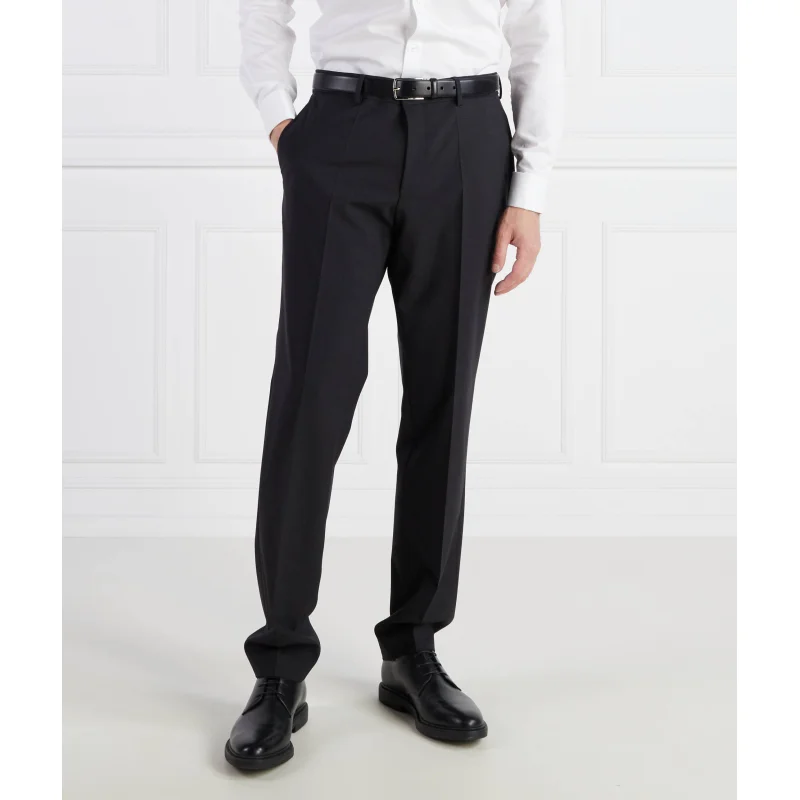 BOSS Wełniane spodnie H-Lenon-MM-224 | Regular Fit