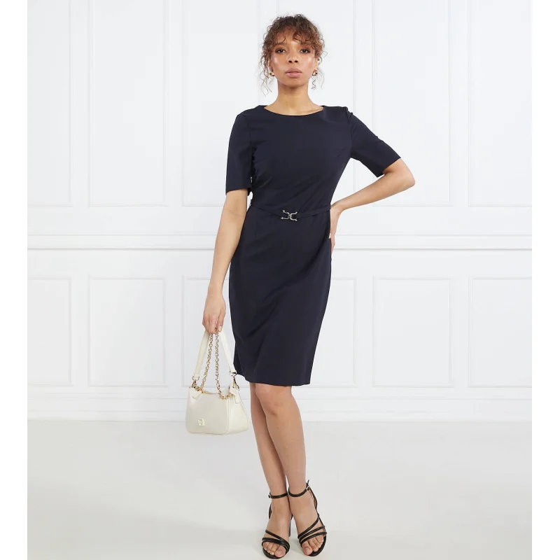 BOSS BLACK Wełniana sukienka Daleah