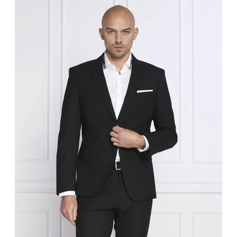 BOSS BLACK Wełniana marynarka H-Huge-MM | Slim Fit