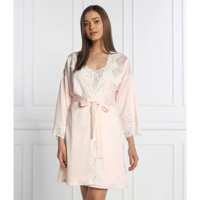 LAUREN RALPH LAUREN Satynowy Szlafrok Regular Fit