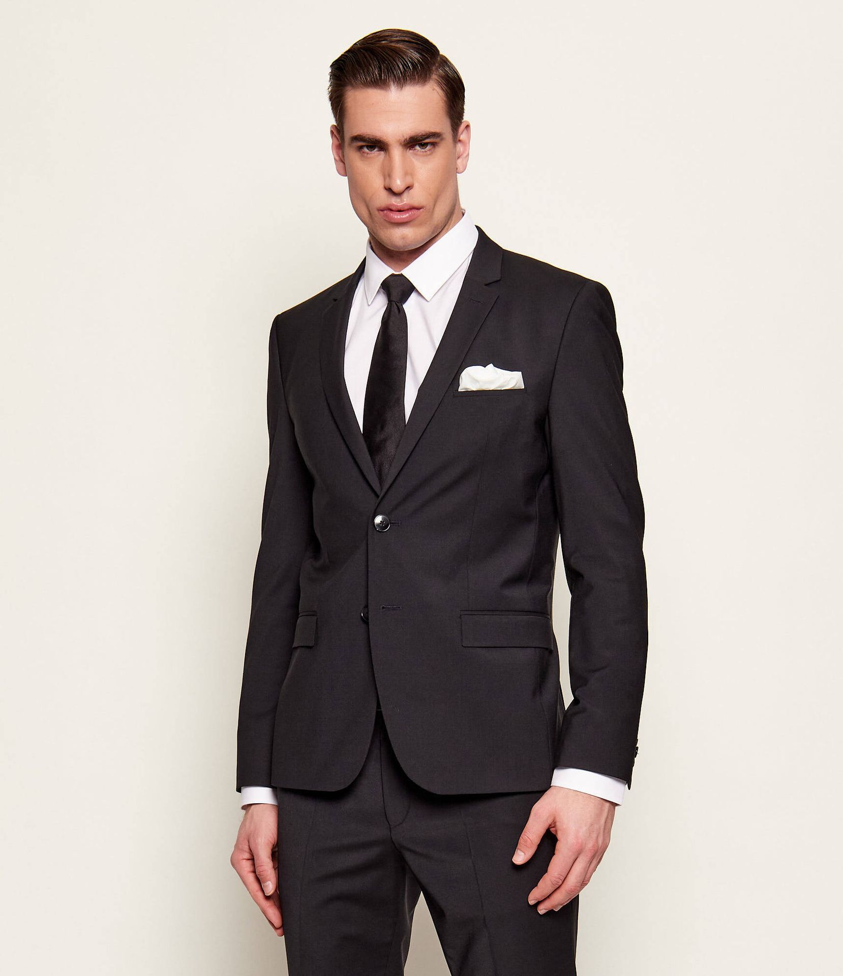 HUGO Wełniana marynarka ArtiM204X Slim Fit